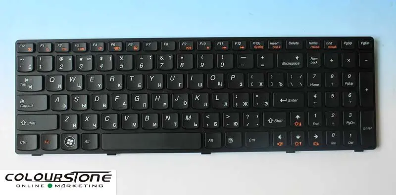 B570 Русская клавиатура для ноутбука LENOVO Z570 B590 V570 Z575 с черным Рамочная клавиатура V117020FS1-RU ru Ноутбук клавиатура