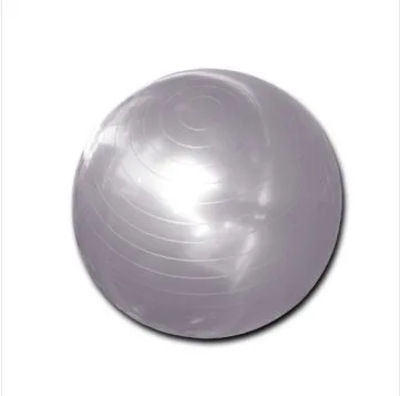Международный стандарт 65 см гимнастический мяч фитнес, Пилатес Аэробика Йога мяч упражнения для похудения мяч с бесплатным насосом - Цвет: Серебристый