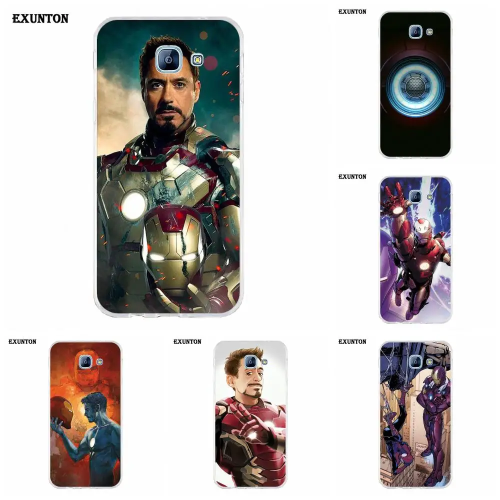 Для Galaxy A3 A5 A7 A8 A9 A9S On5 On7 Plus Pro Star 2015 2016 2017 2018 мягкий чехол Cool Iron Man Tony Stark Marvel Super