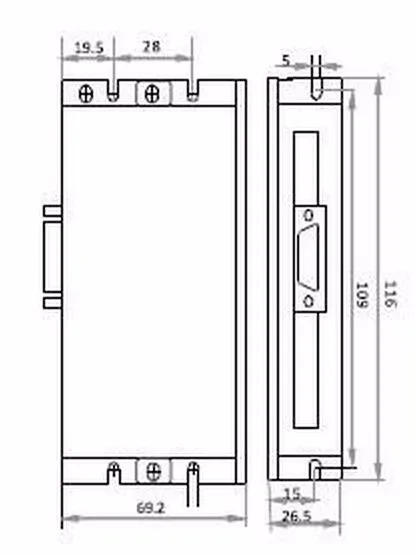 Новые оригинальные Leadshine nema23 2NM Гибридный servo комплект HBS507 + 573HBM20-1000 замкнутый контур шаговый двигатель drive 57 мм