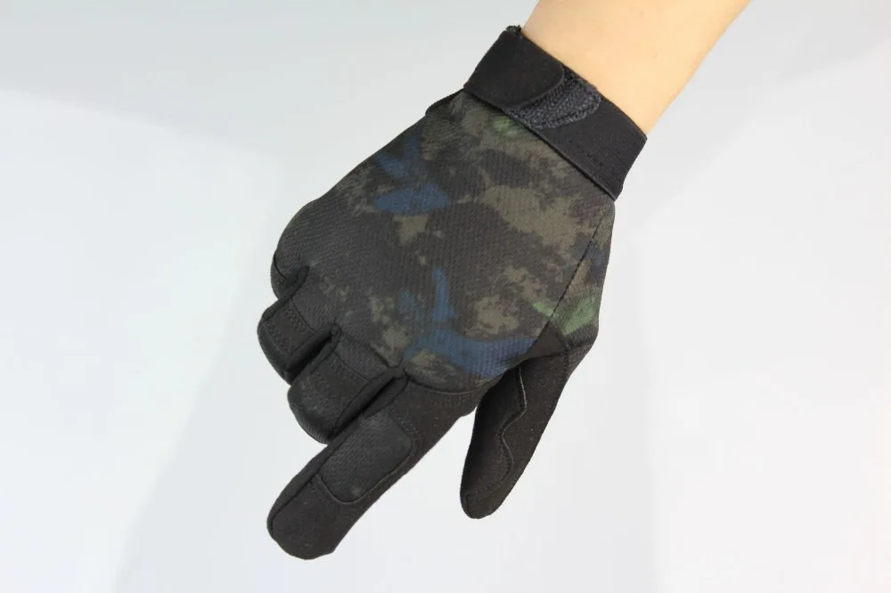 Мужские перчатки на полный палец, армейские камуфляжные тактические перчатки, противоскользящие военные велосипедные страйкбольные мотоциклетные перчатки для пейнтбола