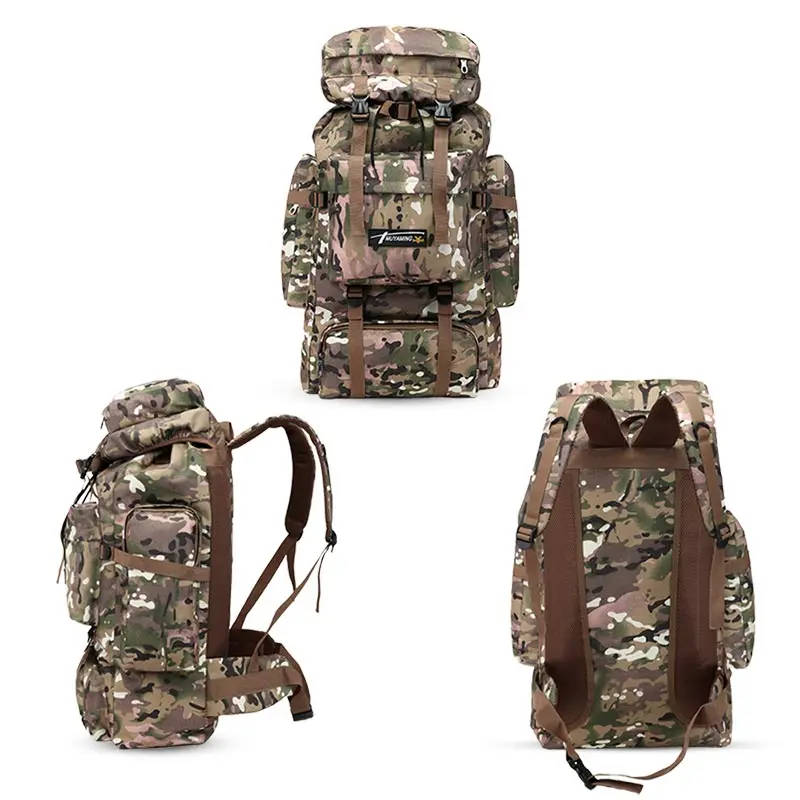 70L Men Tactical Bag Military Backpack Mountaineering Men Sport Outdoor Travel Bags Molle Backpacks