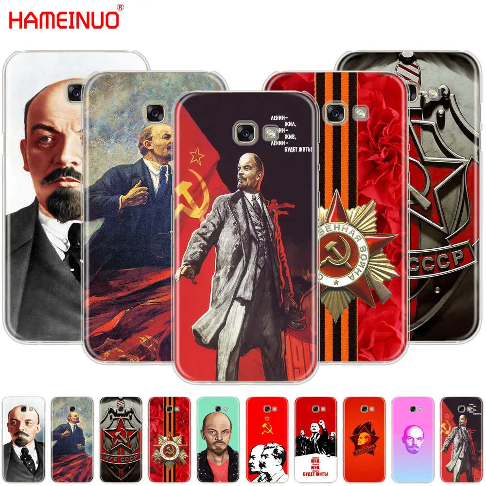 HAMEINUO lenin флаг Советского Союза чехол для сотового телефона Samsung Galaxy A3 A310 A5 A510 A7 A8 A9