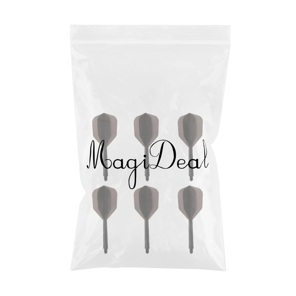 6 Pieces Transparent 2BA Thread Dart Shafts And Dart Flights Connection Entertainment Darts Tools Accessories