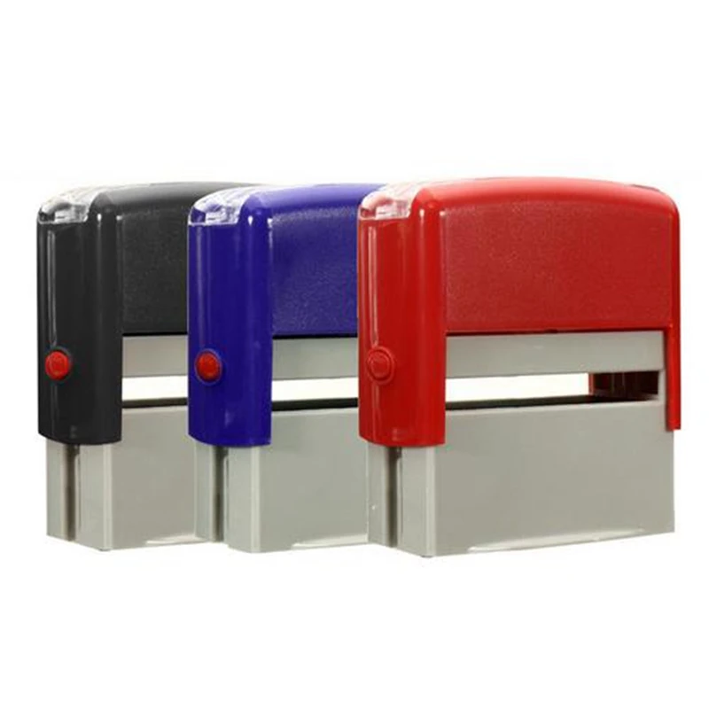 Custom Personalised Self Inking Rubber Stamp Kit Business Name Address DIY88