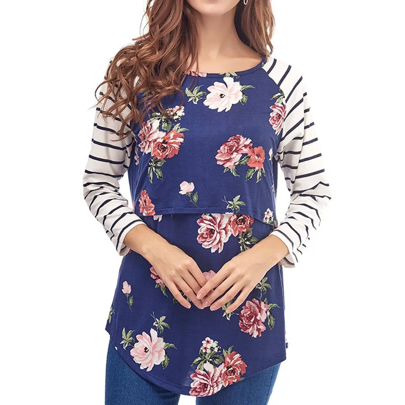 Long Sleeve Nursing Tops Maternity Clothes For Pregnant Women Breastfeeding Clothing Pregnancy Feeding Tee Gravidas T-shirts New Long Sleeve Nursing Tops Maternity Clothes For Pregnant Women Breastfeeding Clothing Pregnancy Feeding Tee Gravidas T-shirts New