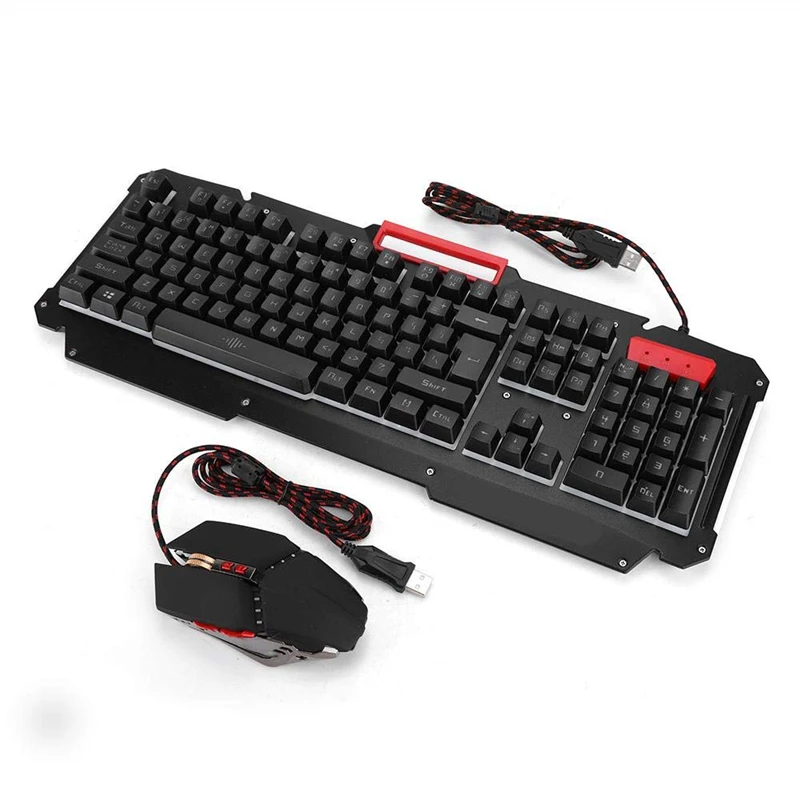 Механическая клавиатура RGB с подсветкой USB Проводная игровая имитация