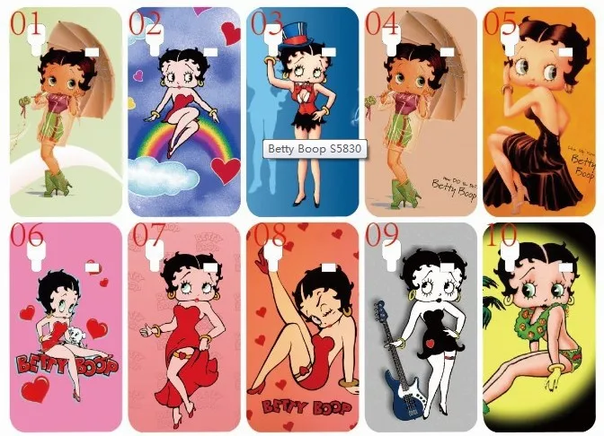Latest design white skin Betty Boop case hard back cover for Samsung Galaxy  Ace /S5830 bulk 10PCS/lot+free shipping|cover nokia|cover lgcover case  blackberry curve - AliExpress