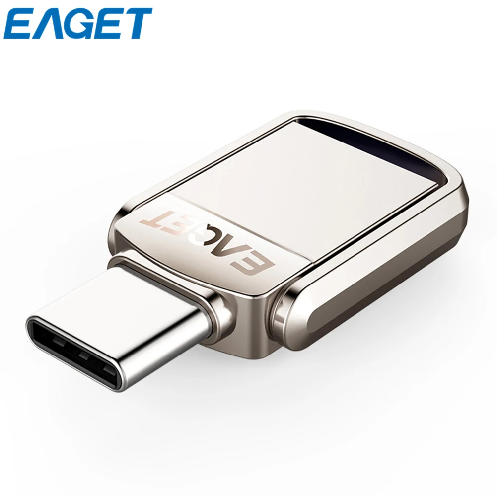 EAGET CU20 USB флеш-накопитель 32 Гб OTG металлический USB 3,0 флеш-накопитель 64 Гб Тип C высокая скорость флешки компактный флеш-накопитель Memory Stick