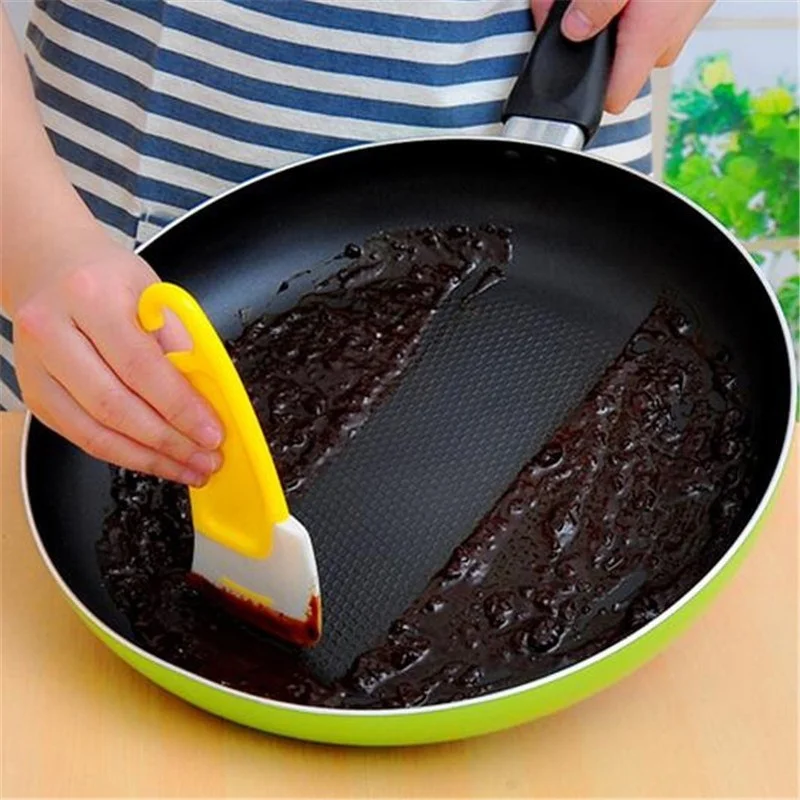 OnnPnnQ кухонный скребок для очистки сковороды силиконовая лопаточка инструмент для выпечки тортов Чистка щеткой скребок кухонные инструменты