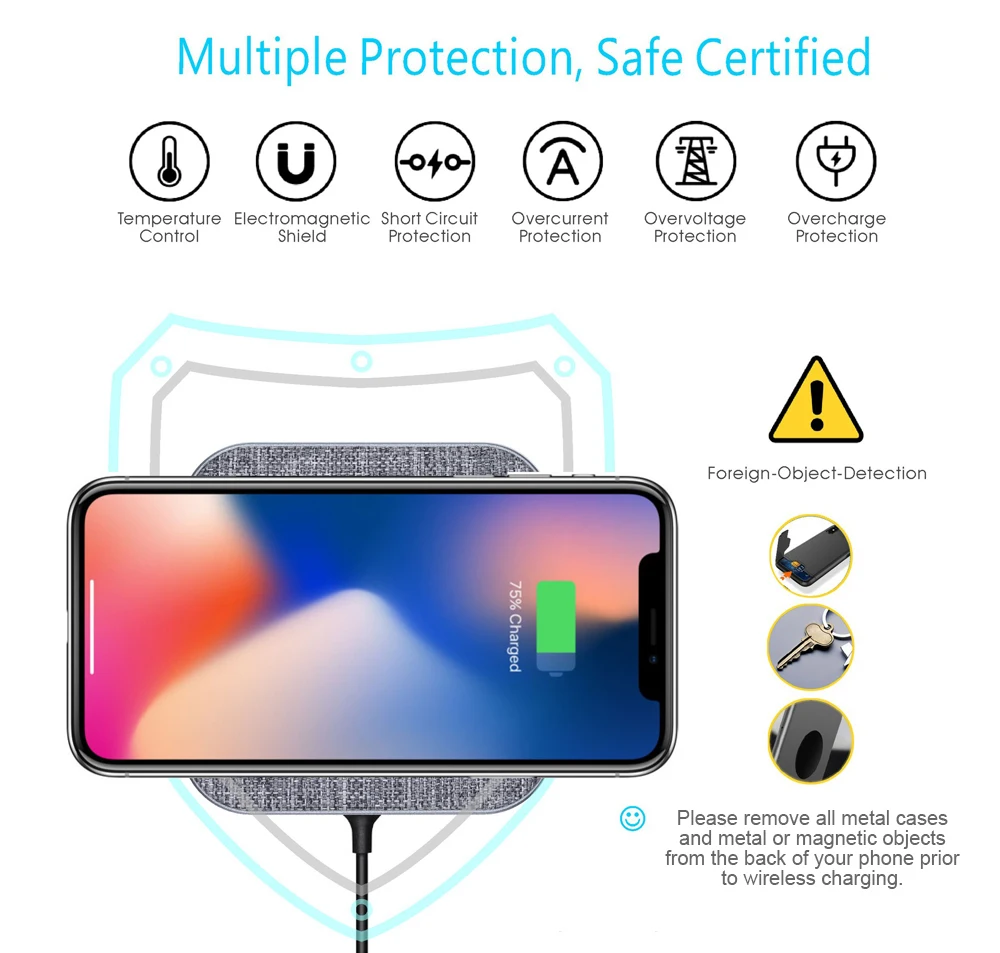 Qi Inalámbrico Car Mount cargador magnético para 9 S9 iPhone X Samsung Note LG G7 Plus Qi Inalámbrico Car Mount cargador magnético para 9 S9 iPhone X Samsung Note LG G7 Plus
