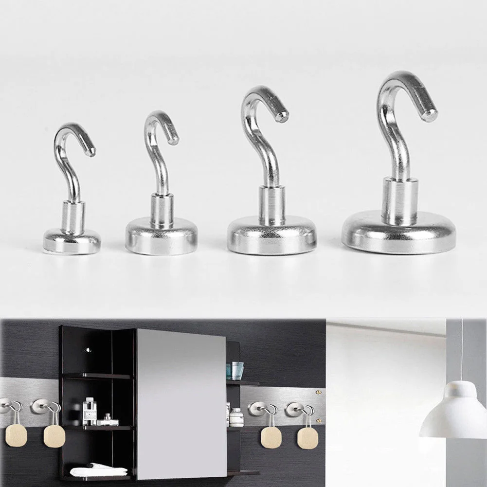 

Strong Magnetic Hook Mini Heavy Duty Hanger Durable For Home Kitchen Refrigerator TN99