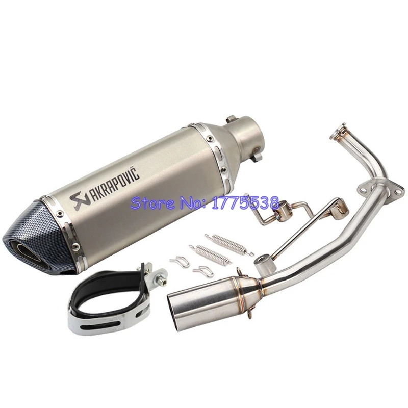 

PCX125 PCX150 2012-2016 Motorcycle Exhaust Muffler System Mid Link Pipe Akrapovic Exhaust for PCX 125 PCX 150 12-16 Escape Moto