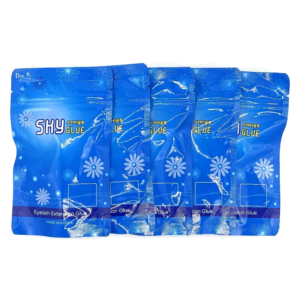 

Free Shipping Fast drying Original Sky Super Glue for eyelash eyebrow extensions 2-3 seconds Eyelash Adhesive S type 5ml 10pcs
