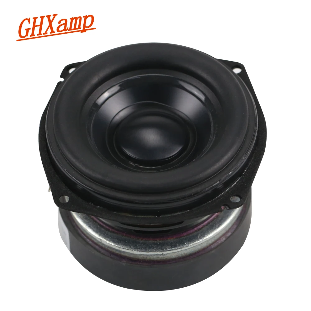 Online GHXAMP 30W 3 inch Full Range BASS Speaker Unit Long Stroke Portable LoudSpeaker Aluminum Basin Rubber 3OHM 1PCS