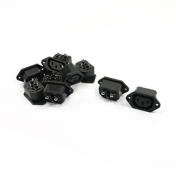 

10 Pcs Panel Mounting IEC320 C13 Power Socket Adapter for Rice Cooker