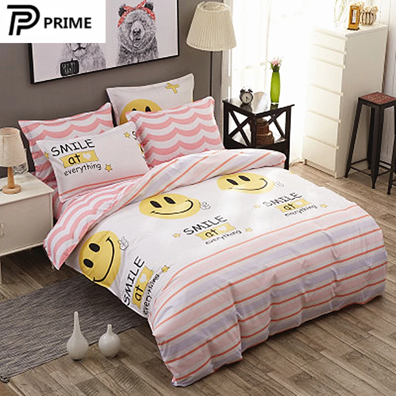 100% polyester mattress flat sheet duvet cover sets pillowcase printed sheets home bedding set wholesale 150cm * 200cm | Дом и сад