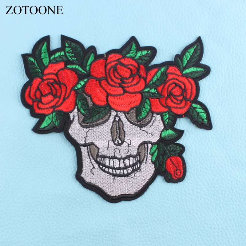 Новинка 2018 нашивка ZOTOONE с большим черепом и тигром для одежды наклейка ткань