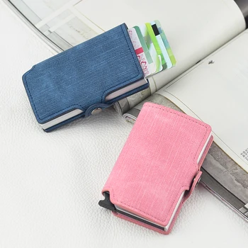

Anti-theft Brush Shielding Rfid Card Set Small Card Wallet Anti-magnetic Large Capacity Card Bag for Men and Women