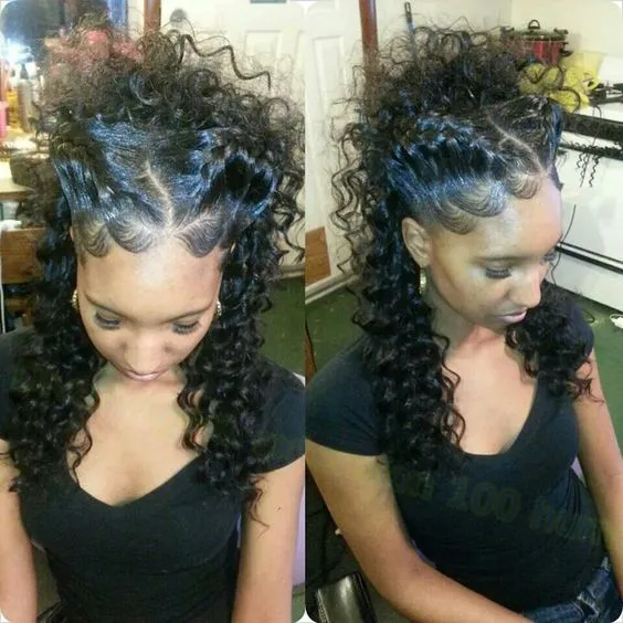 Extra long extension a clip afro puffs black kinky curly drawstring ponytails hair 120g postiche