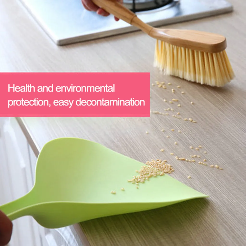 

Mini Desktop Sweep Cleaning Brush Small Broom Dustpan Set broom small table and a small dust broom High Quality