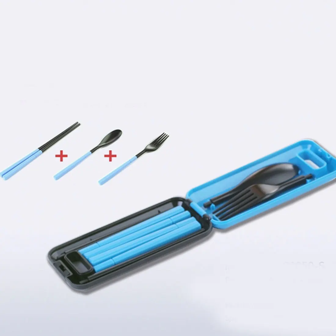 

1Set Portable Travel Kids Adult Cutlery Travel Fork Tableware Dinnerware Sets Camping Picnic Set Gift For Child Kids