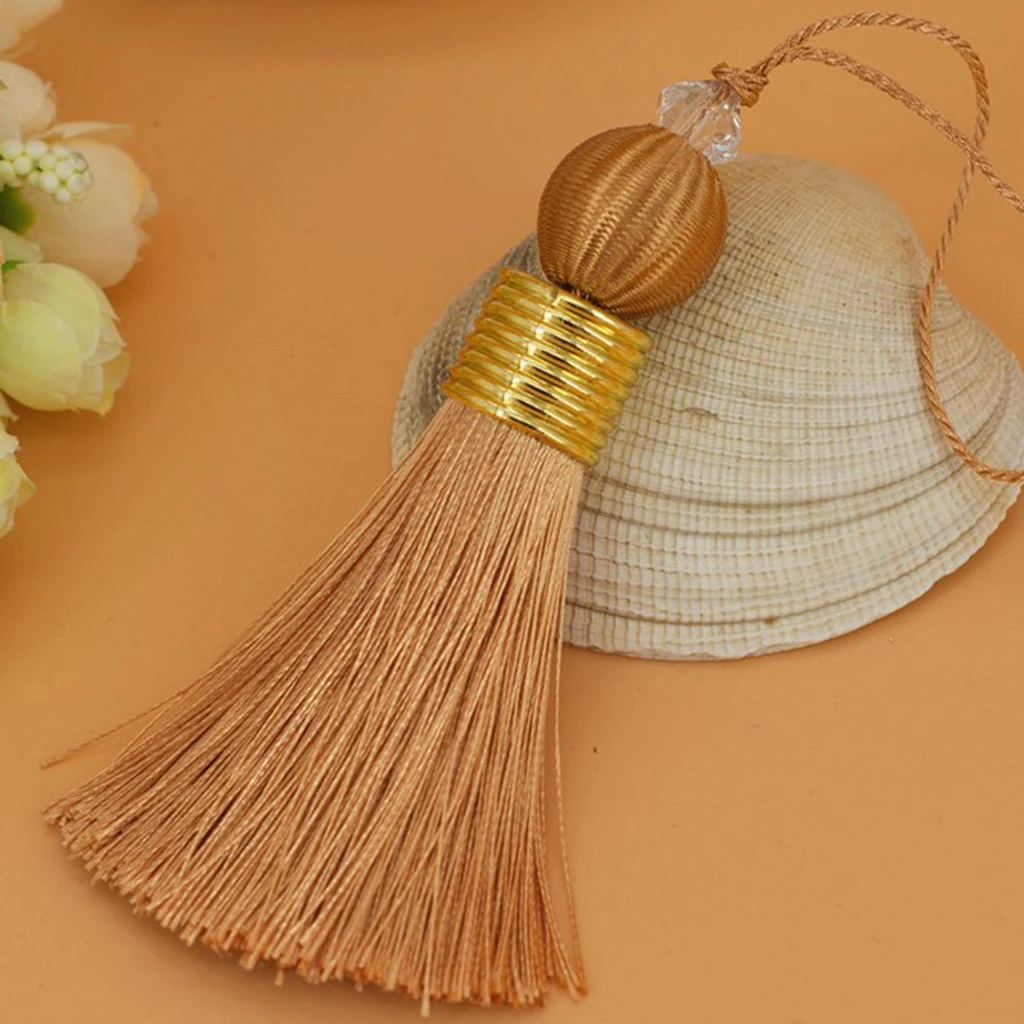 2pcs Pendant Bag Chain Key Decoration Home Decor Curtain Fashion  Long Silk Tassel DIY Window curtains Accessories