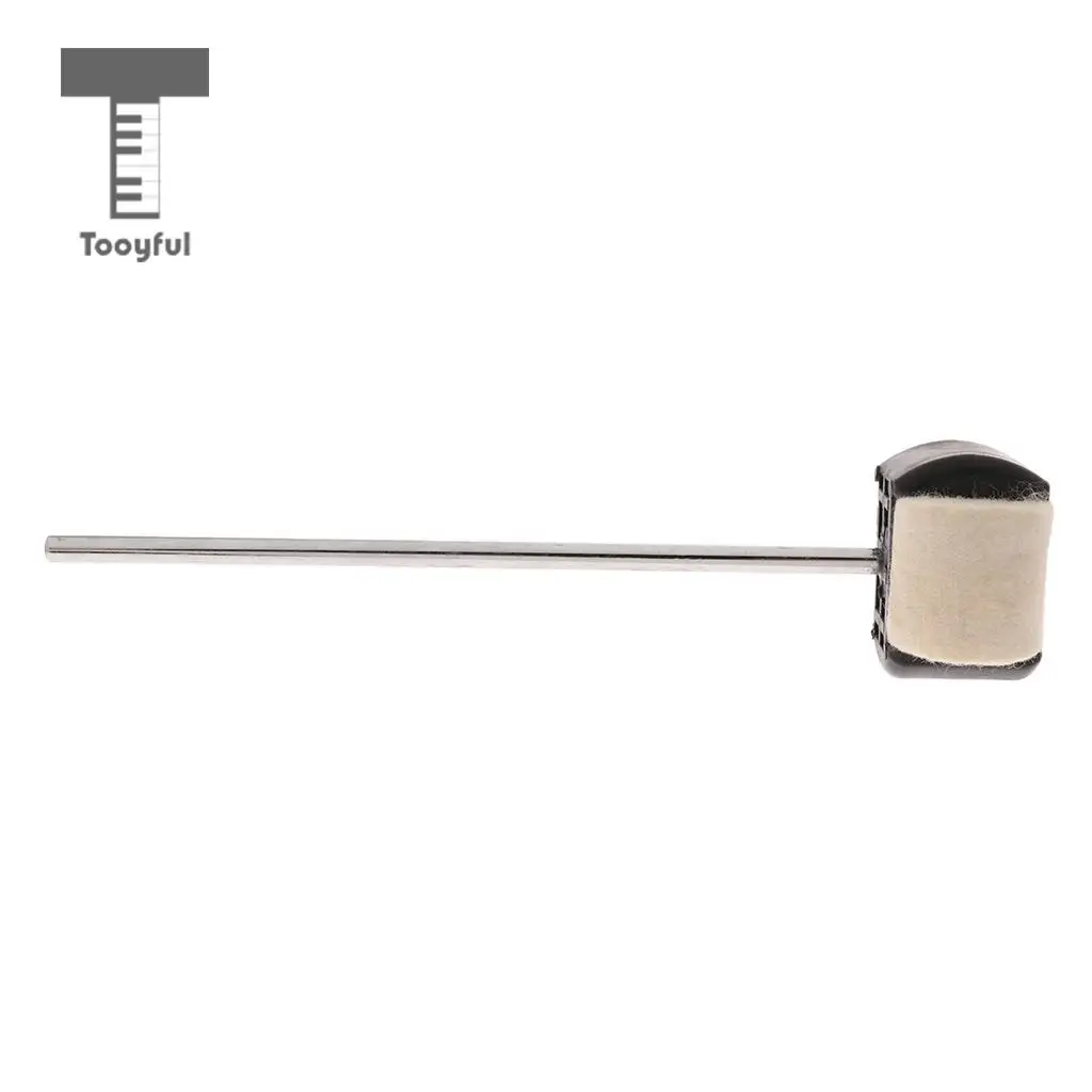 Tooyful Drum Pedal Beater Hammer Felt/Wood Head Mallet for Jazz Drum Replacement Parts Percussion Instrument Accessory