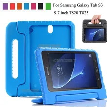 Чехол для Samsung Galaxy Tab S3 9," T820 T825 SM-T820 T825 чехол для планшета, ударопрочный Прочный защищенный EVA полный Дети Ручка Стенд