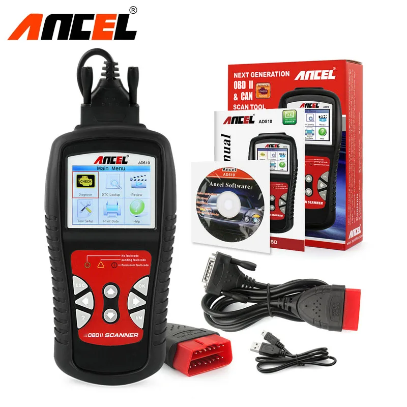 OBD OBD2 Car Scanner ANCEL AD510 Auto Engine Read Clear Fault Codes