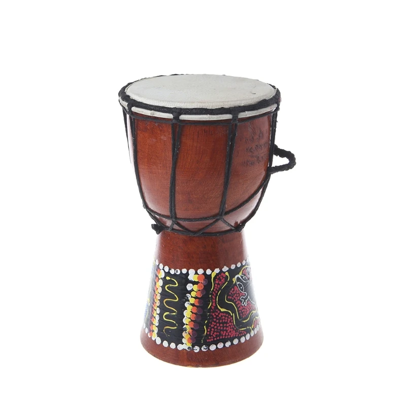 

4 inch Professional African Djembe Drum Bongo Wood Good Sound Musical Instrument