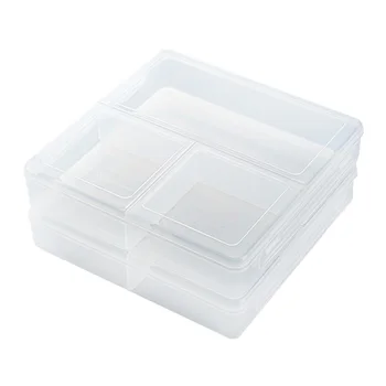 

2 Pcs Kitchen Storage Box Sealed 3 Compartments Plastic Fridge Box Crisper Food Container For Vegetables Fruits Snacks