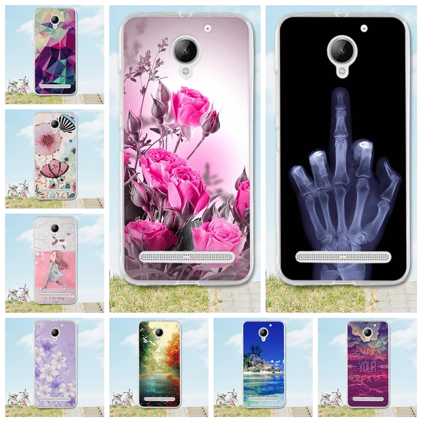 

For Lenovo C2 k10a40 Coque Fundas for lenovo vibe c2 Cover Pattern Silicone Silicone phone case for lenovo2 Tiger Case cover