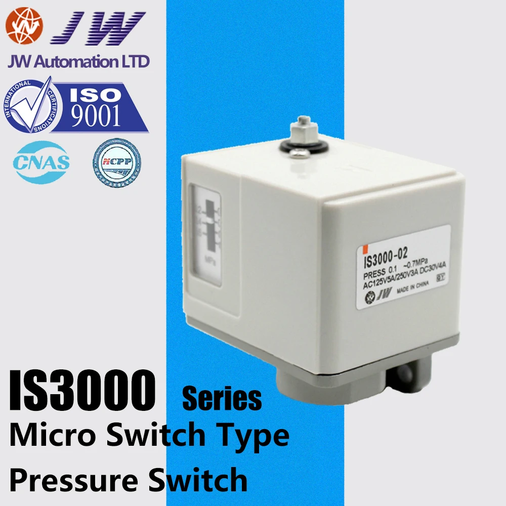 IS3000 02 IS3000 02L2 IS3000 02L5 Pneumatic Pressure Switch/Micro