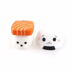 Kawaii Squishy рисовые лосось суши замедлить рост кулон сладкий крем Ароматические телефон Бретели для нижнего белья хлеб Kid Игрушка подарок