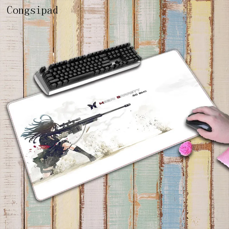 Congsipad Japanese Anime 90x40cm Speed Large White Locking Edge Mouse pad Gamer gaming Mousepad keyboard mat for CSGO LOL DOTA