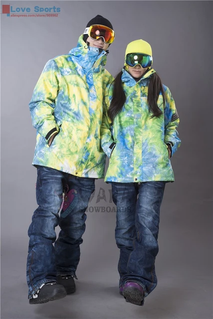 Cheap Newest High Quality Winter Waterproof Men and Women Snowboarding Skiing Coats Couple Jackets