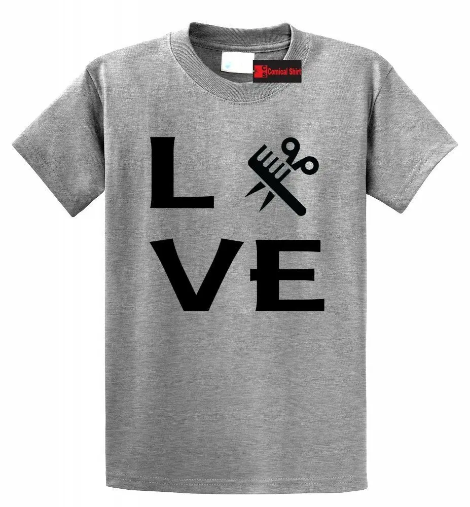 Love Hairstylist Подарочная футболка для стилистов и парикмахеров | Мужская одежда