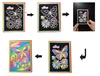 10 pcs 13x 9.8cm Scratch Art Paper Magic Painting Paper with Drawing Stick For Kids Toy Colorful Drawing Toys 6