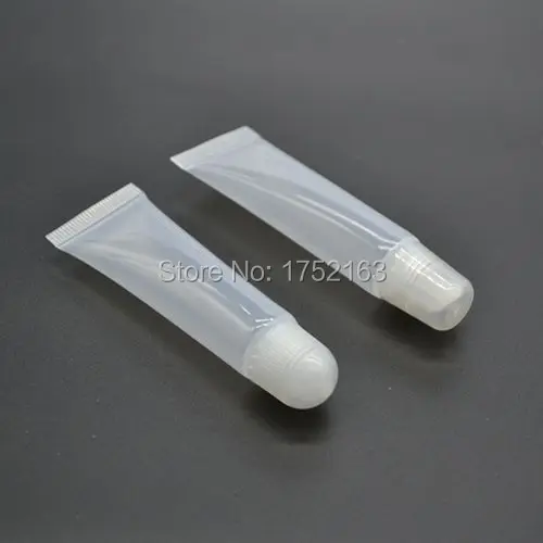 Free shipping 10ML screw cap beveled mouth, round mouth lip balm hose