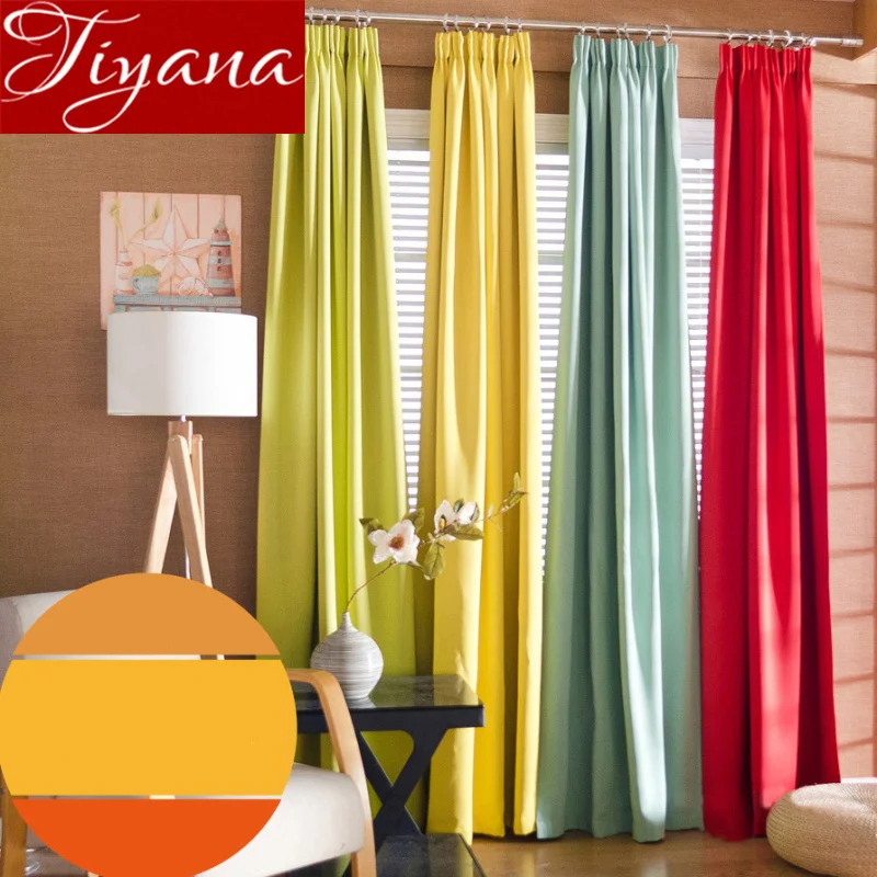 

Europe Solid Curtain for Living Room Matte Blackout Sheer Fabric Blind Drape Cloth Curtain Window Bedroom X568#30