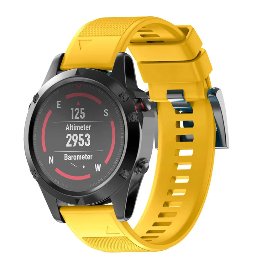 Расширенные Смарт-часы Starp замена из силикагеля, мягкий ремешок для Garmin Fenix 5 gps часы