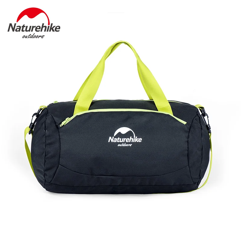 NatureHike, складная сумка для плавания, комбинированная сумка для сухих и влажных вещей, спортивные сумки для спортзала, на открытом воздухе, на одно плечо, водонепроницаемая сумка с ручкой большой емкости - Цвет: Black