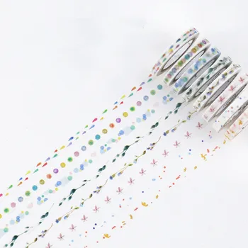 

0.5CM Wide Fresh Style Various Patterns Slim Washi Tape DIY Scrapbooking Sticker Label Masking Tape School Office Supply