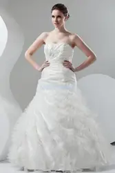 Бесплатная доставка 2015 новый дизайн горячий продавец размер custommade/цвет vestido де noiva люкс бальное платье белый/слоновая кость свадебное