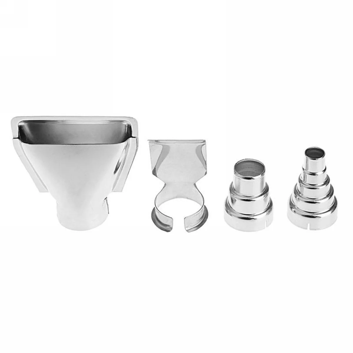 4Pcs Air Nozzles Electric Kit Accessories Industrial Tools Shrink Wrap Silver