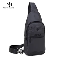 Бренд ARCTIC HUNTER, повседневная черная нагрудная сумка, Мужская водонепроницаемая сумка-мессенджер, маленькая дорожная сумка, сумка через плечо для мужчин