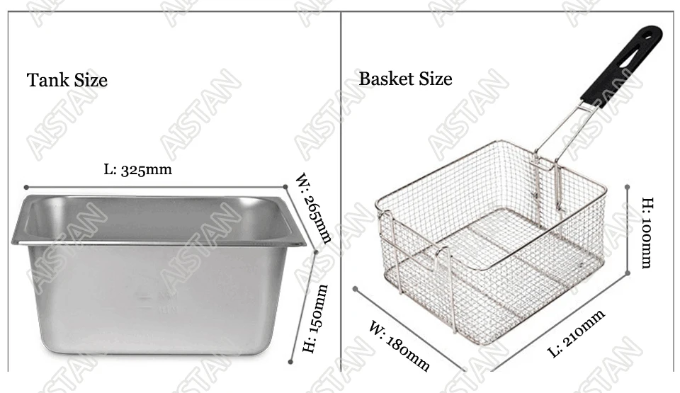 GF71/GF72 Commerical Gas lgp Deep Fryer for Potato Chips Chicken fried Oil fryer with 1 or 2 tanks Stainless Steel