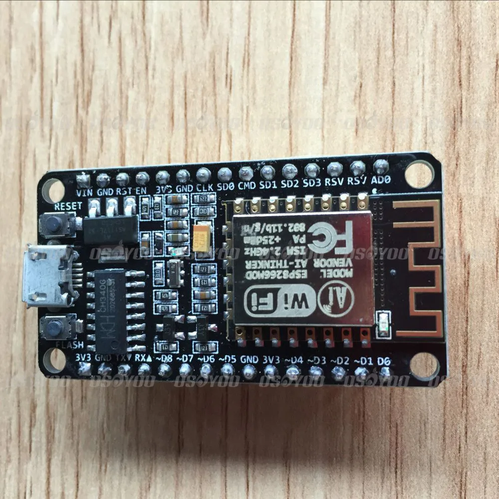 Беспроводной модуль nodemcu Lua wifi Интернет вещей макетная плата на основе ESP8266 с антенной pcb и usb-портом 2 шт./партия Новинка