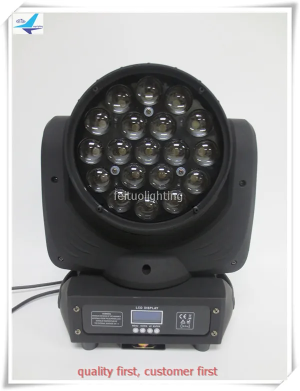 Бесплатная доставка 19*15 Вт Mac Aura Zoom Moving Head RGBW Lyre Beam Wash Light | Лампы и освещение
